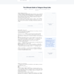 Telegram Link Generator